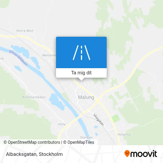 Albacksgatan karta