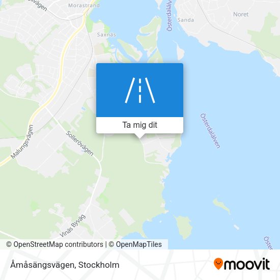 Åmåsängsvägen karta
