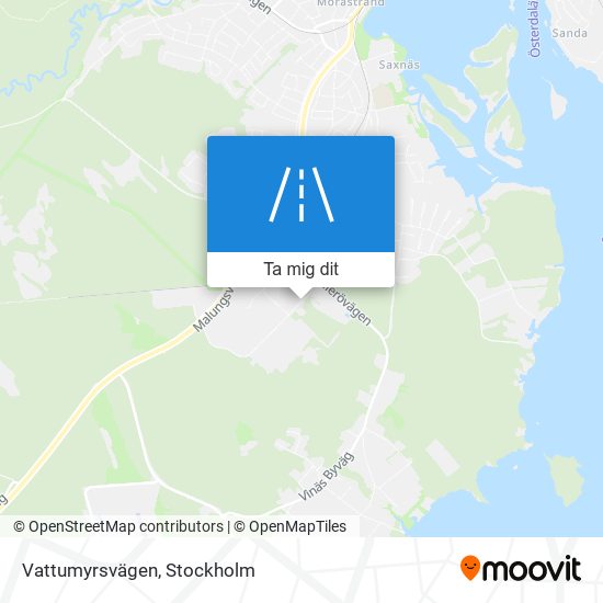 Vattumyrsvägen karta