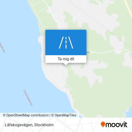 Låfskogsvägen karta