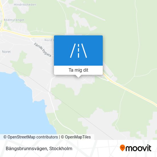Bängsbrunnsvägen karta