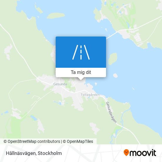 Hållnäsvägen karta