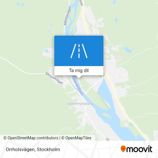 Orrholsvägen karta