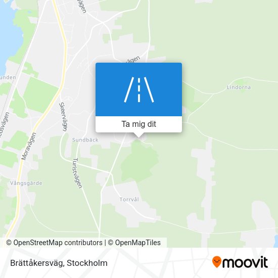 Brättåkersväg karta