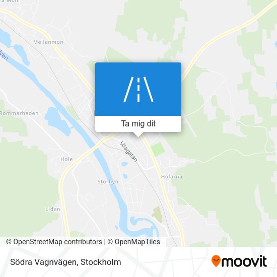 Södra Vagnvägen karta