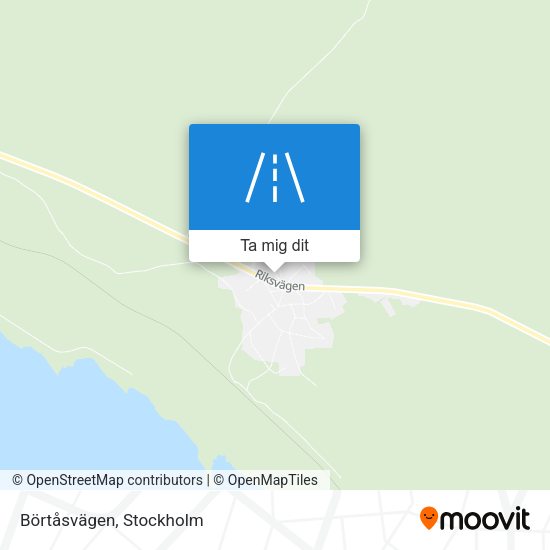 Börtåsvägen karta