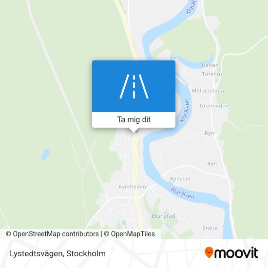 Lystedtsvägen karta