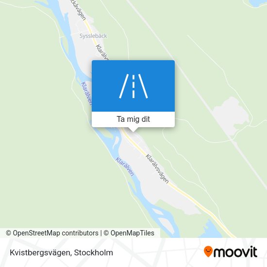 Kvistbergsvägen karta