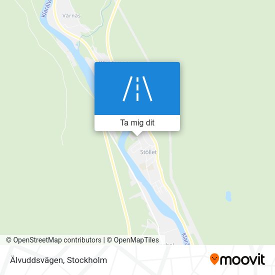 Älvuddsvägen karta