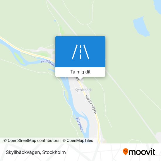 Skyllbäckvägen karta