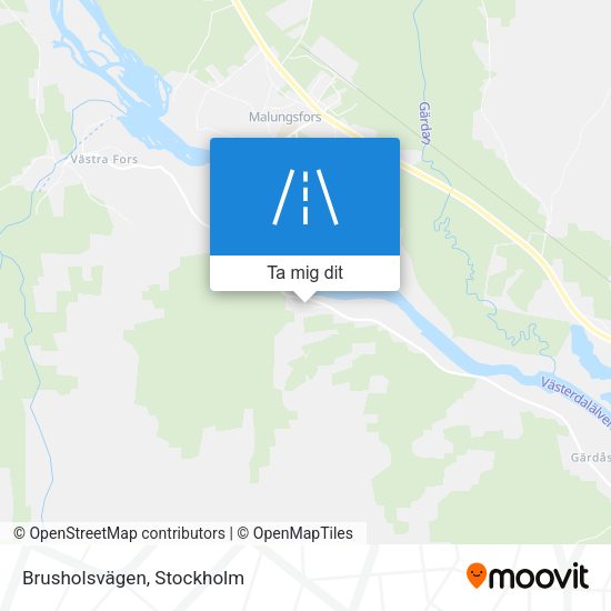 Brusholsvägen karta