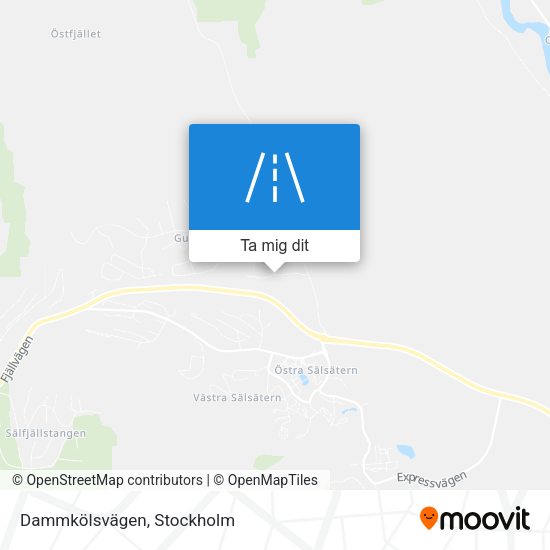 Dammkölsvägen karta