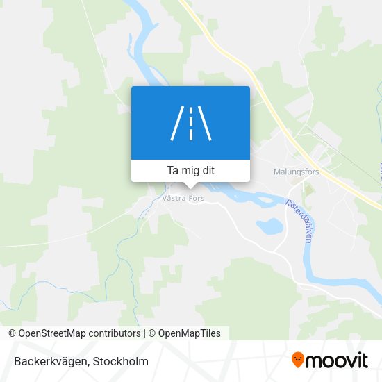 Backerkvägen karta