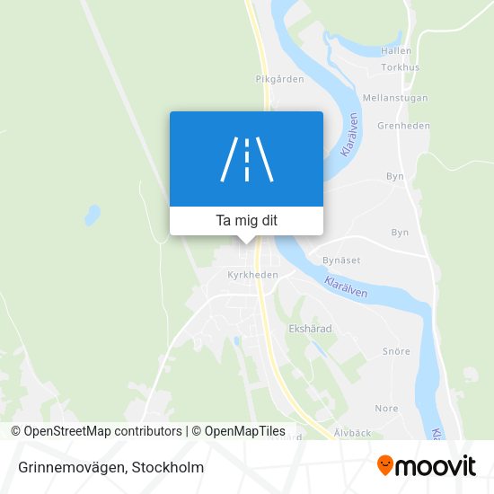 Grinnemovägen karta