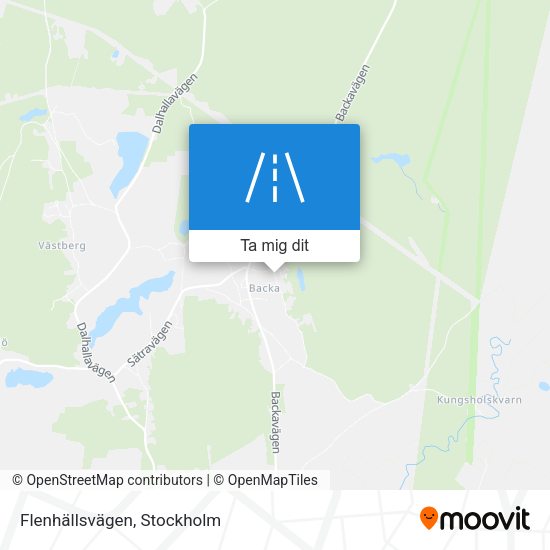 Flenhällsvägen karta