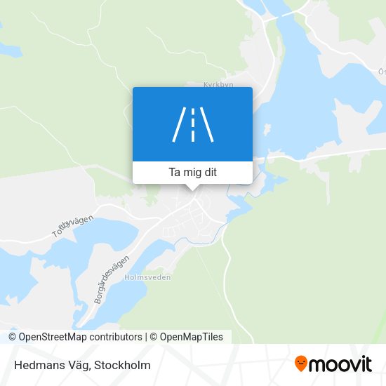Hedmans Väg karta