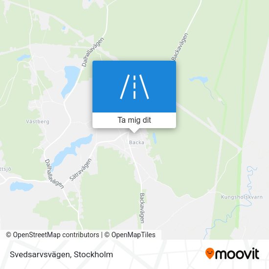 Svedsarvsvägen karta