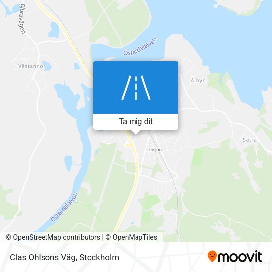 Clas Ohlsons Väg karta