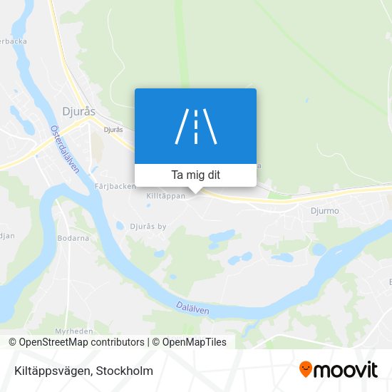 Kiltäppsvägen karta