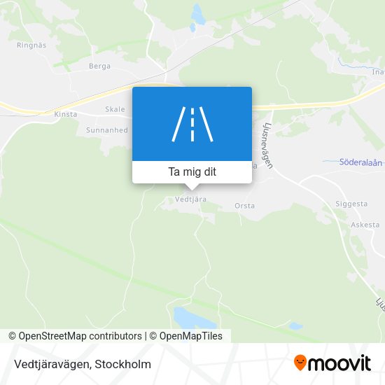 Vedtjäravägen karta