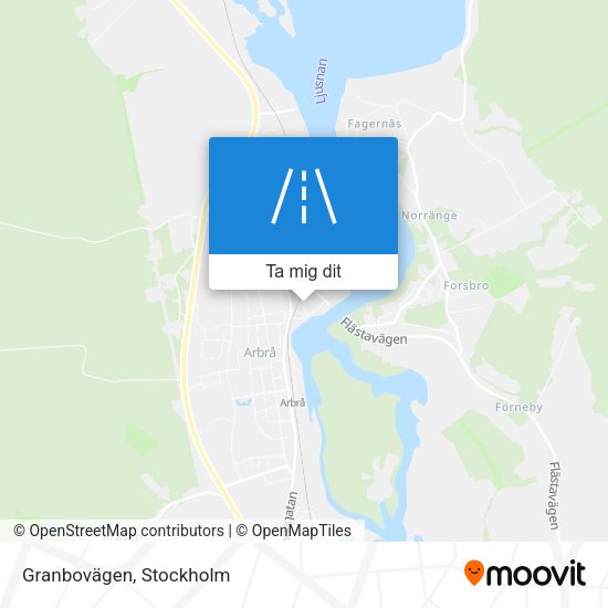 Granbovägen karta