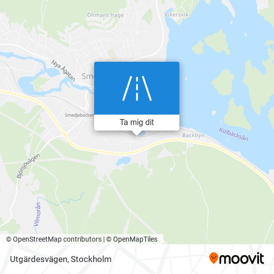 Utgärdesvägen karta