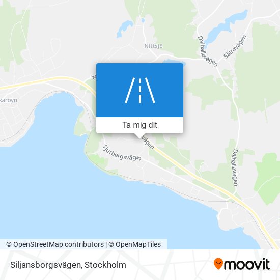 Siljansborgsvägen karta