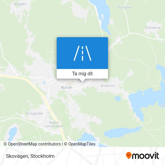 Skovägen karta