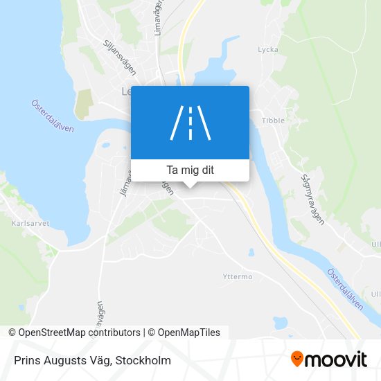 Prins Augusts Väg karta