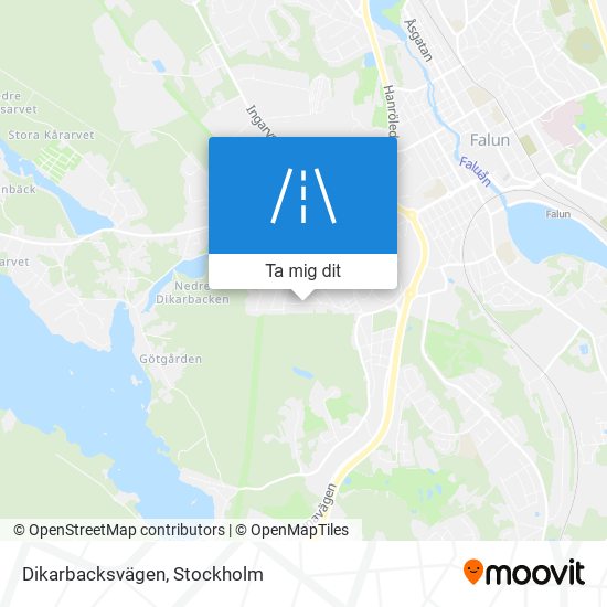 Dikarbacksvägen karta