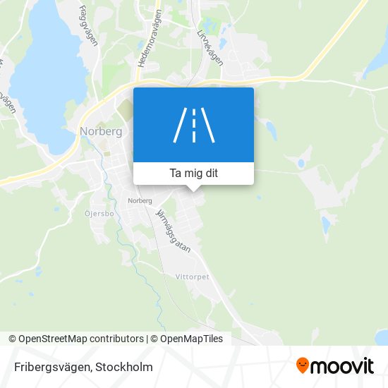 Fribergsvägen karta