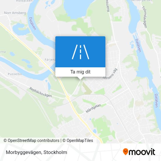 Morbyggevägen karta