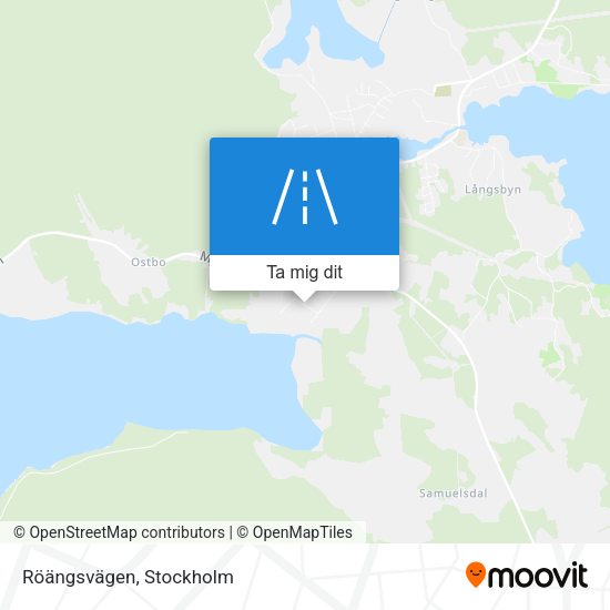 Röängsvägen karta