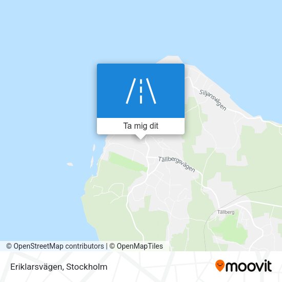 Eriklarsvägen karta