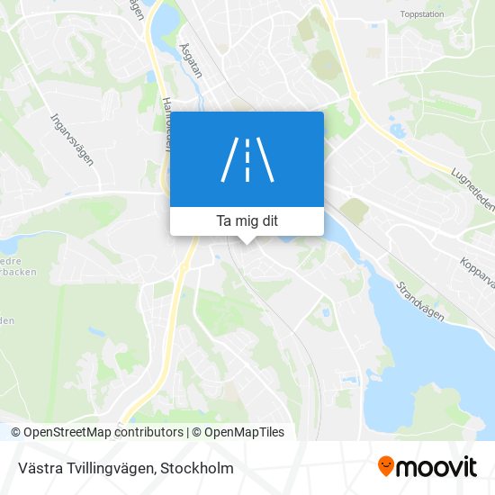 Västra Tvillingvägen karta