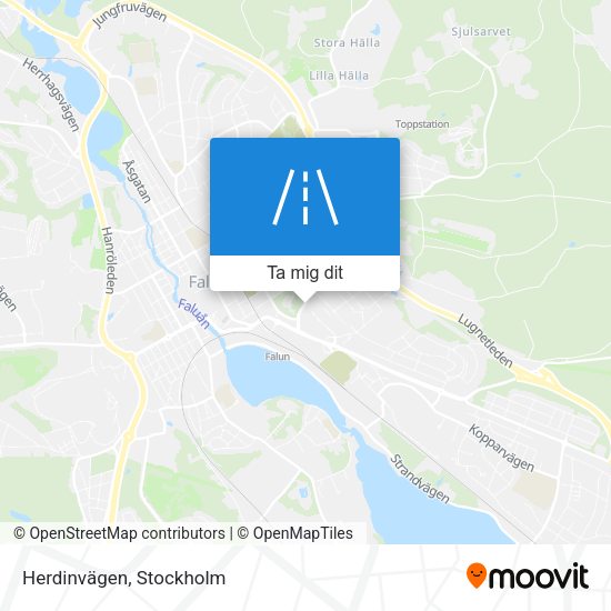 Herdinvägen karta