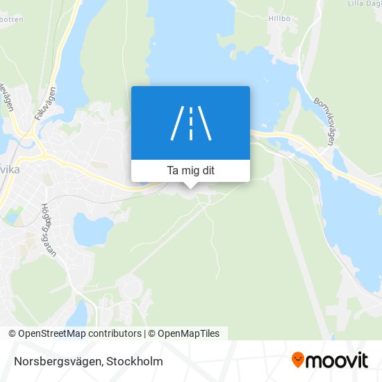 Norsbergsvägen karta