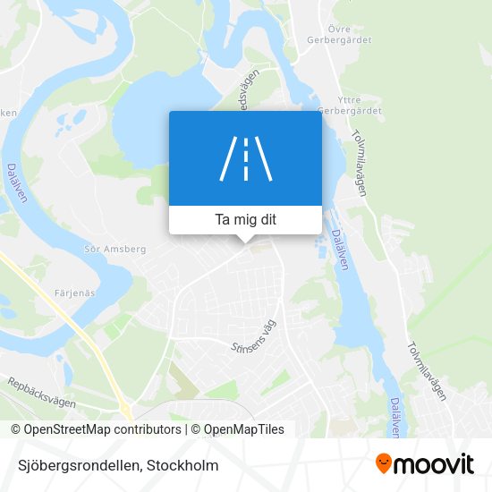 Sjöbergsrondellen karta