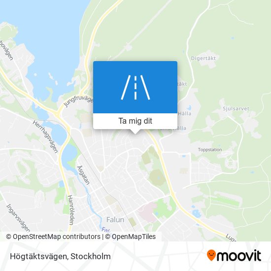 Högtäktsvägen karta