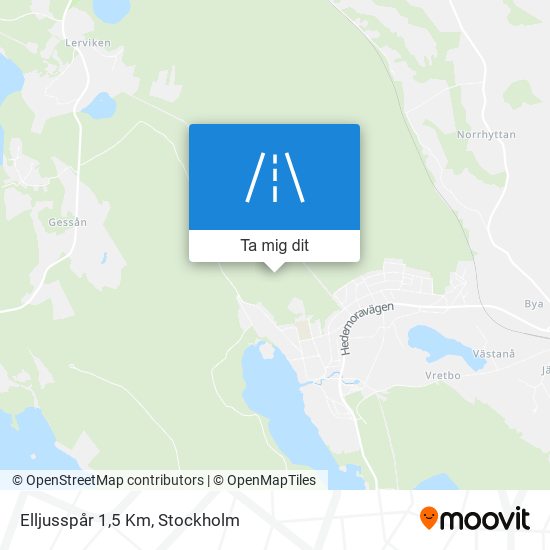 Elljusspår 1,5 Km karta