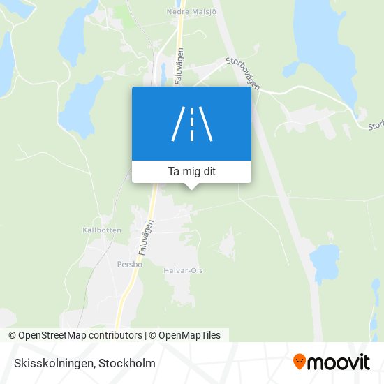 Skisskolningen karta