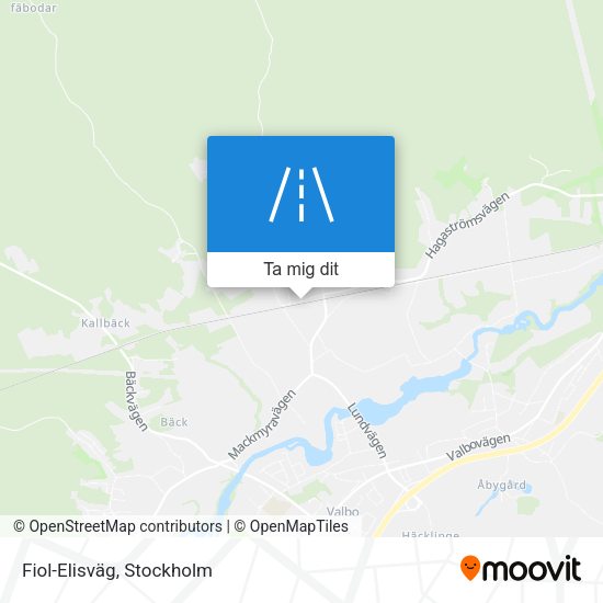 Fiol-Elisväg karta