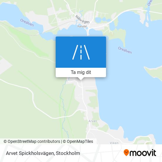 Arvet Spickholsvägen karta