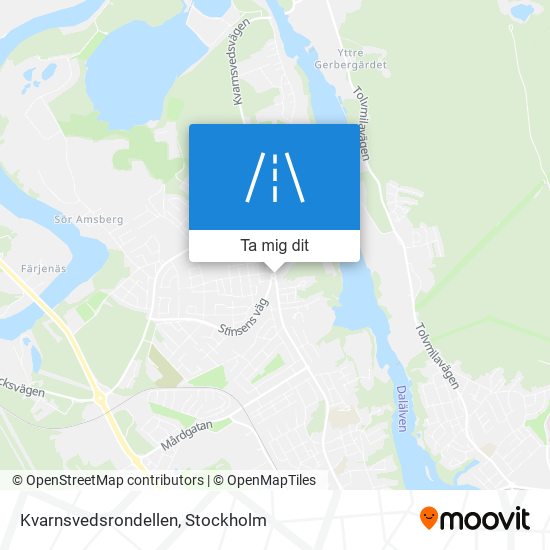 Kvarnsvedsrondellen karta