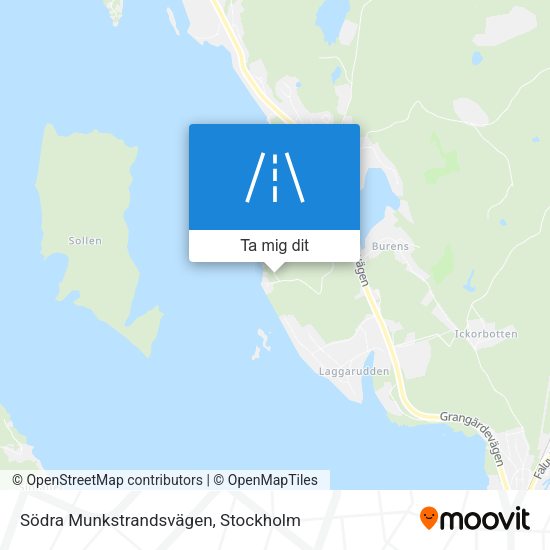 Södra Munkstrandsvägen karta