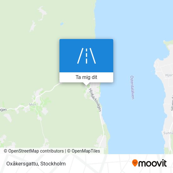 Oxåkersgattu karta
