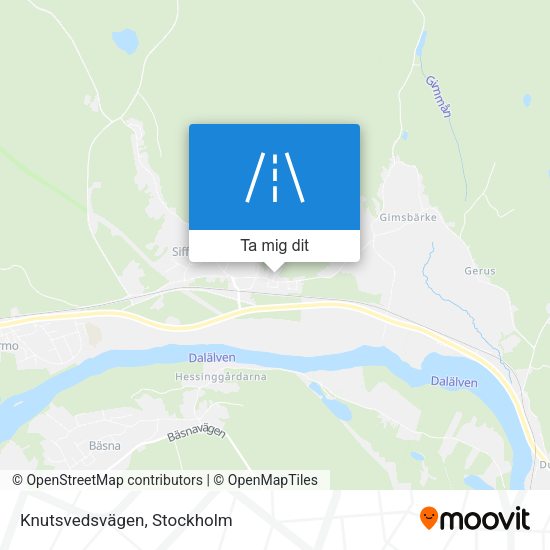 Knutsvedsvägen karta