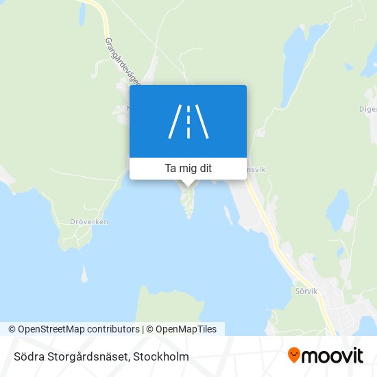 Södra Storgårdsnäset karta