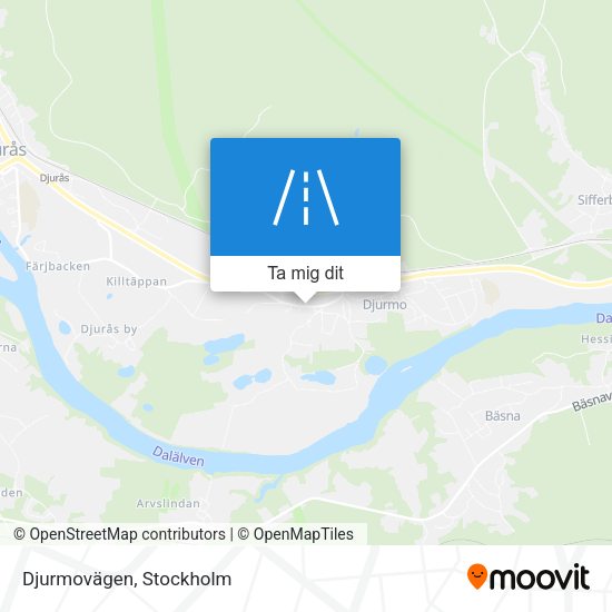 Djurmovägen karta