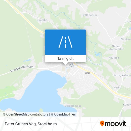 Peter Cruses Väg karta